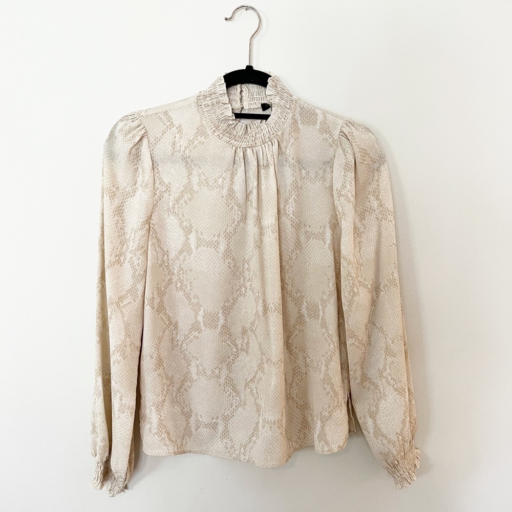 Banana Republic Snakeskin Blouse
